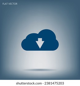 Laden Sie das Cloud-Symbol herunter. Schaltfläche hochladen. Symbol laden.