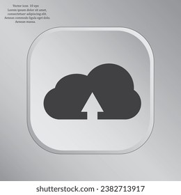 Download from cloud icon. Upload button. Load symbol.