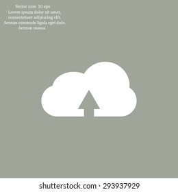 Download from cloud icon. Upload button. Load symbol.