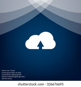 Download from cloud icon. Upload button. Load symbol.