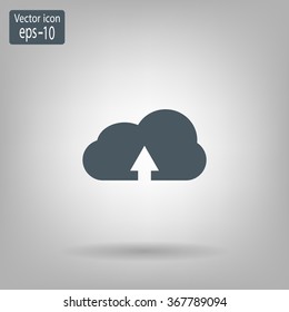Download from cloud icon. Upload button. Load symbol.