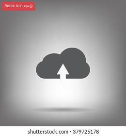 Download from cloud icon. Upload button. Load symbol.