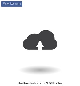 Download from cloud icon. Upload button. Load symbol.