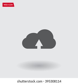 Download from cloud icon. Upload button. Load symbol.