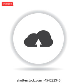 Download from cloud icon. Upload button. Load symbol.