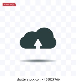 Download from cloud icon. Upload button. Load symbol.