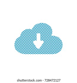 download cloud icon vector