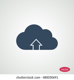 Download from cloud icon, vector best flat icon, EPS