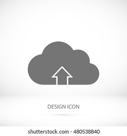 Download from cloud icon, vector best flat icon, EPS