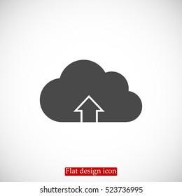 Download from cloud icon, vector best flat icon, EPS