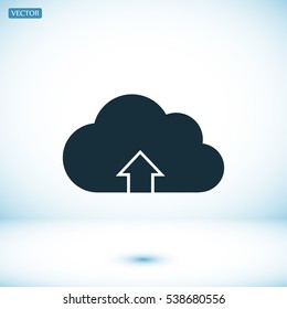Download from cloud icon, vector best flat icon, EPS