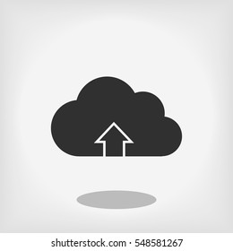 Download from cloud icon, vector best flat icon, EPS
