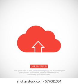 Download from cloud icon, vector best flat icon, EPS