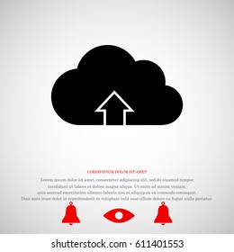 Download from cloud icon, vector best flat icon, EPS