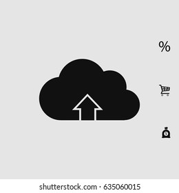 Download from cloud icon, vector best flat icon, EPS