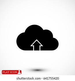 Download from cloud icon, vector best flat icon, EPS