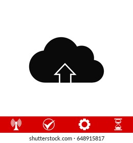 Download from cloud icon, vector best flat icon, EPS