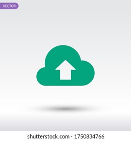 download to cloud icon. Vector illustration EPS 10.