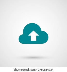 download to cloud icon. Vector illustration EPS 10.