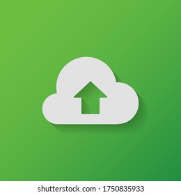 in Cloud-Symbol herunterladen. Vektorgrafik EPS10.