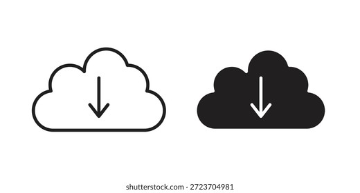 Descarga de Cloud icons colección de Vector para Diseños web. flat icons