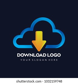 Download From Cloud Network Logo Icon