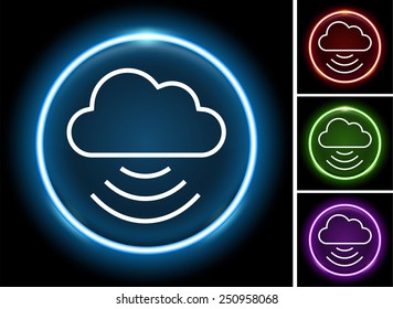 Download Cloud on  Color Round Buttons
