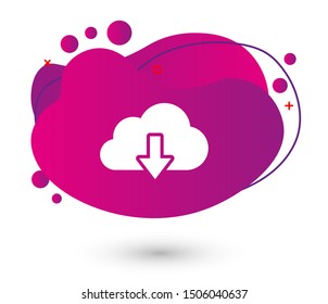 Download, cloud storage icon vector illustration EPS10