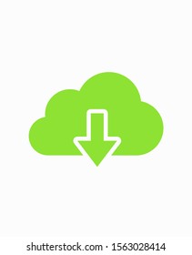 Download, cloud storage icon vector illustration EPS10