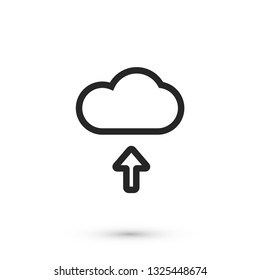 download cloud vector icon