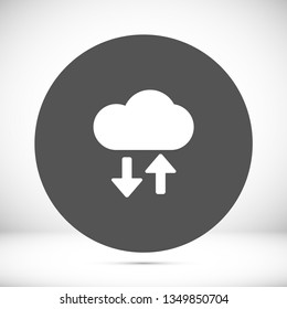 download cloud vector icon