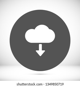 download cloud vector icon