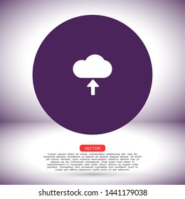 download cloud vector icon , Lorem ipsum flat design