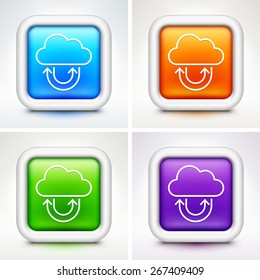 Download Cloudon Multi Color Square Buttons