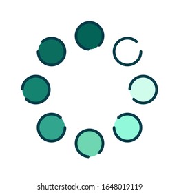 Download color line icon. Loading sign. Vector illustration for web page, app, promo. UI UX GUI design element. Editable stroke.