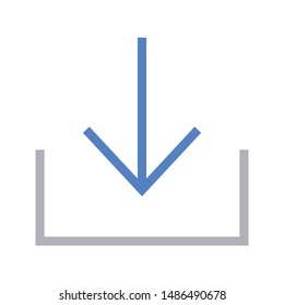 download colour line vector icon