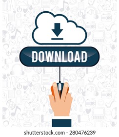 download concept design, vector illustration eps10 graphic 