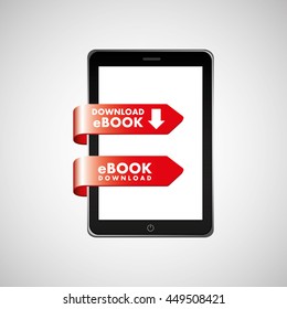 download connection internet document social media isolated, vector illustration