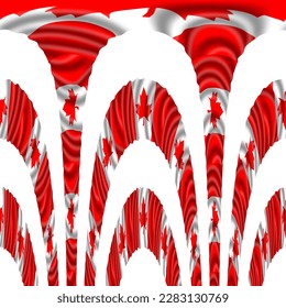 Download cool canadian flag decoration template