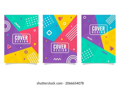 Download cover design modern template collection