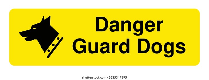 Baixar Danger Guard Dogs Sign Imagem Stock de Alta Qualidade
