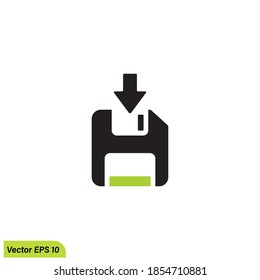 download data icon symbol logo template