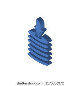 Download Data isometric left top view 3D icon
