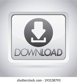 Download design over gray background, vector illustration