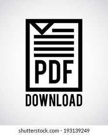 Download design over gray background, vector illustration