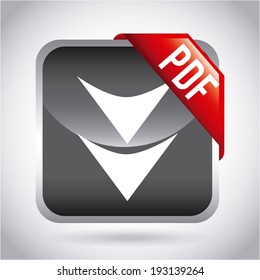 Download design over gray background, vector illustration