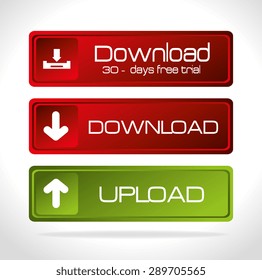 Download design over white background, vector illustration.
