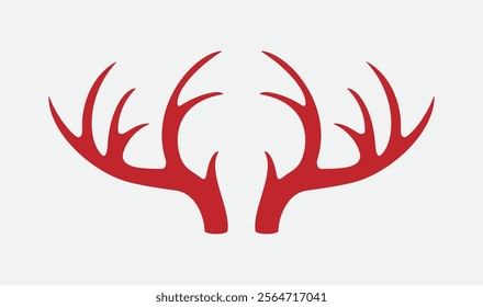 Download a detailed antlers vector illustration, perfect for logos, branding, invitations, and rustic designs. Scalable and versatile for digital or print use.