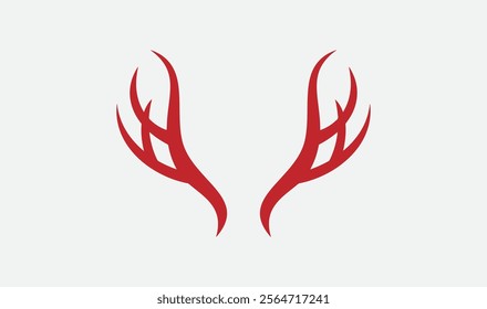 Download a detailed antlers vector illustration, perfect for logos, branding, invitations, and rustic designs. Scalable and versatile for digital or print use.