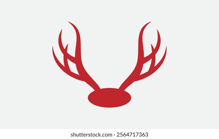 Download a detailed antlers vector illustration, perfect for logos, branding, invitations, and rustic designs. Scalable and versatile for digital or print use.